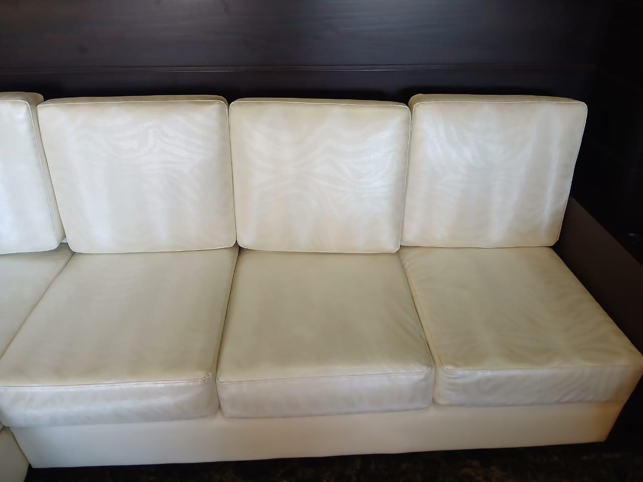 Sofa after professional cleaning